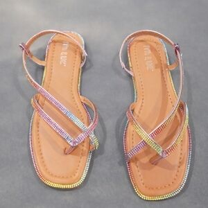 Luxe Multicolor Strappy Sandals